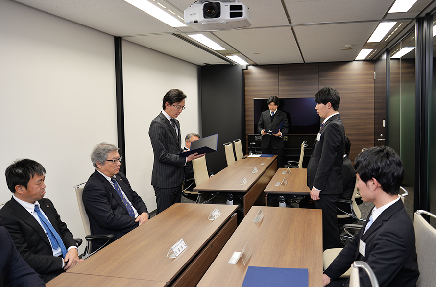 018年度 2度目の入社者内定式を行いました