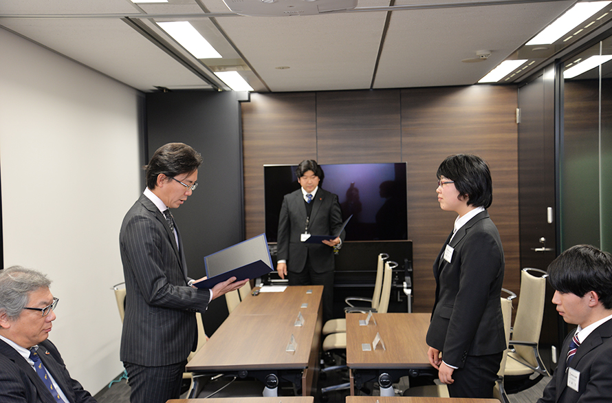 018年度 2度目の入社者内定式を行いました